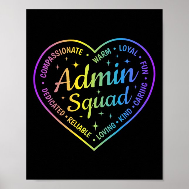Admin Squad Definition Admin Istant Crew Back To S Poster (Front)