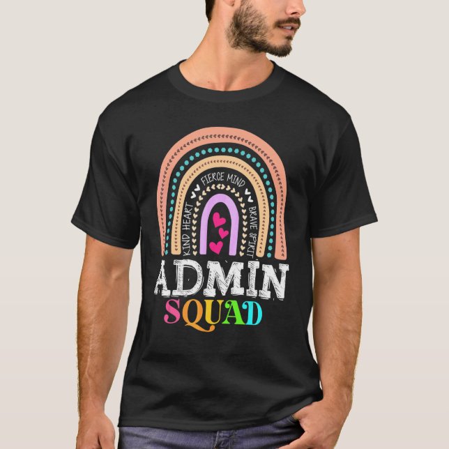 Admin Squad School Assistant Principal Crew Admini T-Shirt (Front)