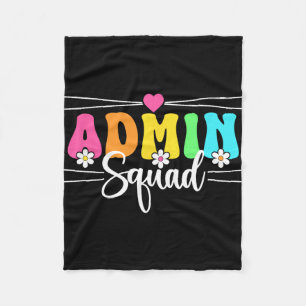 Admin Squad School Istant Principal Back To School Fleece Blanket