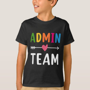 Admin Team Back To School Matching Group Squad T-Shirt