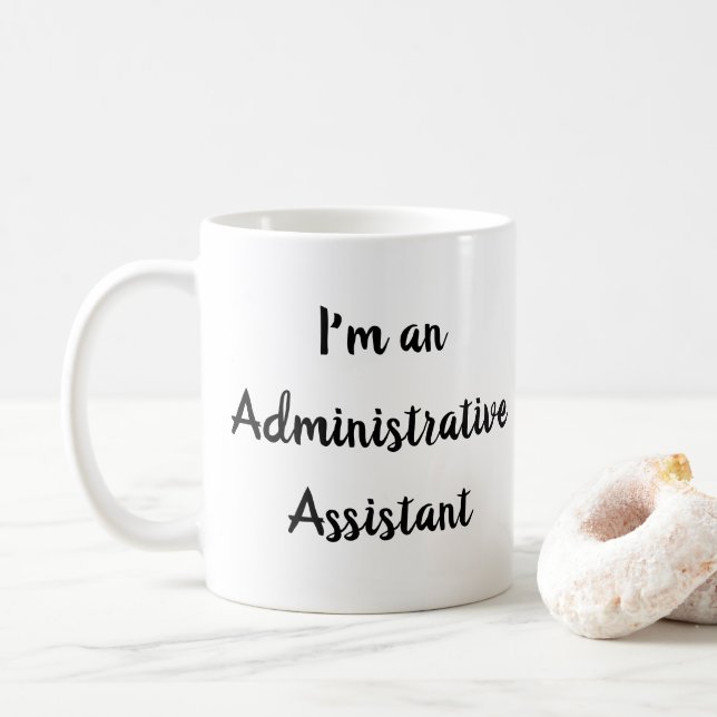 Administrative Assistant AKA Office Ninja Funny Coffee Mug (With Donut)