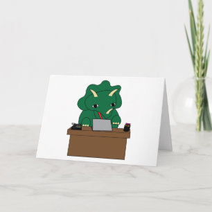 Administrative Assistant Dinosaur Fun Personalise Card