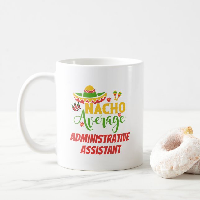 Administrative Assistant Executive Secretary Aide Coffee Mug (With Donut)