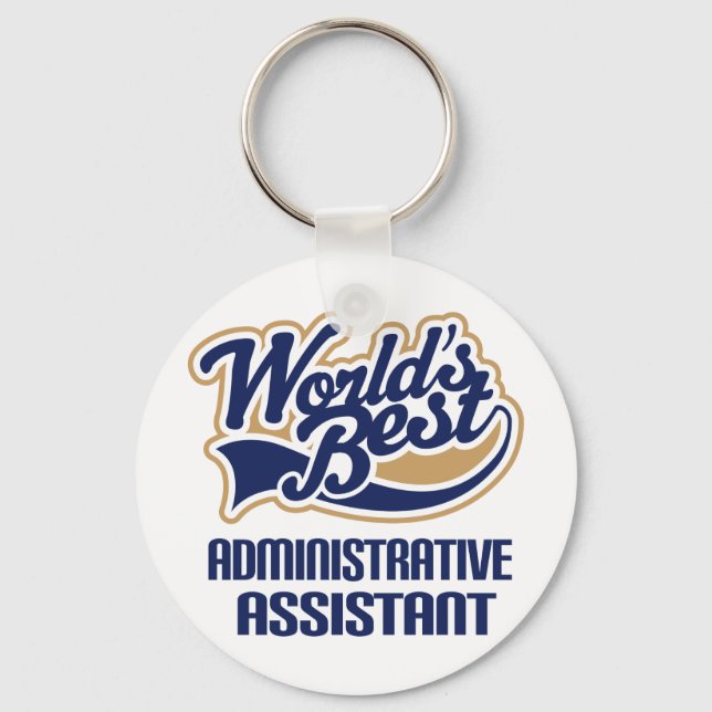 Administrative Assistant Gift Key Ring (Front)