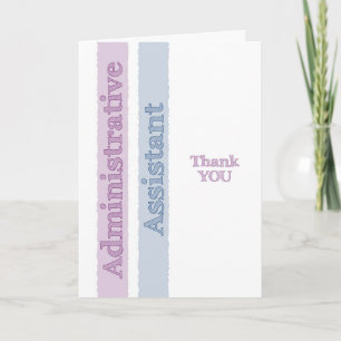 Administrative Assistant Thank You Card