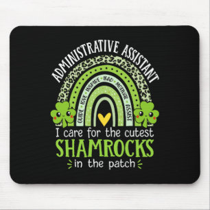 Administrative Istant St Patricks Day School Front Mouse Mat