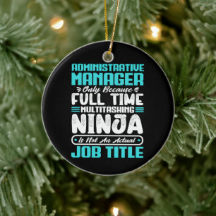 Administrative Manager Job Title Profession Skills Ceramic Tree Decoration