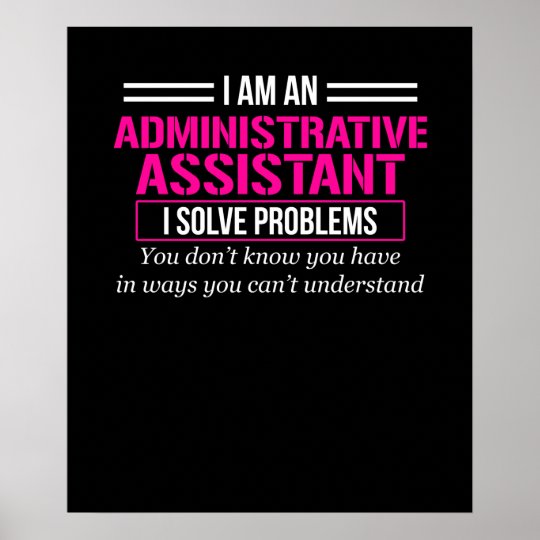 Administrative Professional Assistant Day Poster Zazzle.co.uk
