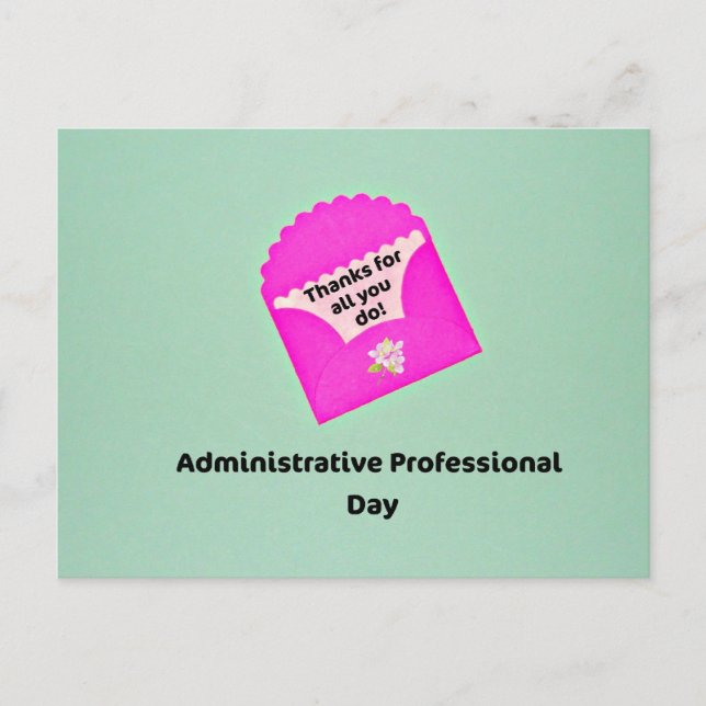 Administrative Professional Day Postcard (Front)