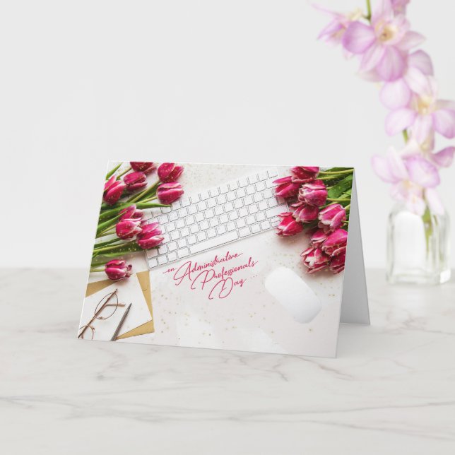 Administrative Professional Day Roses Card (Orchid)