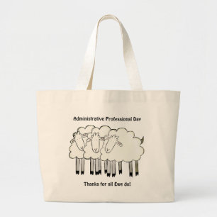 Administrative Professional Day - Thanks Large Tote Bag