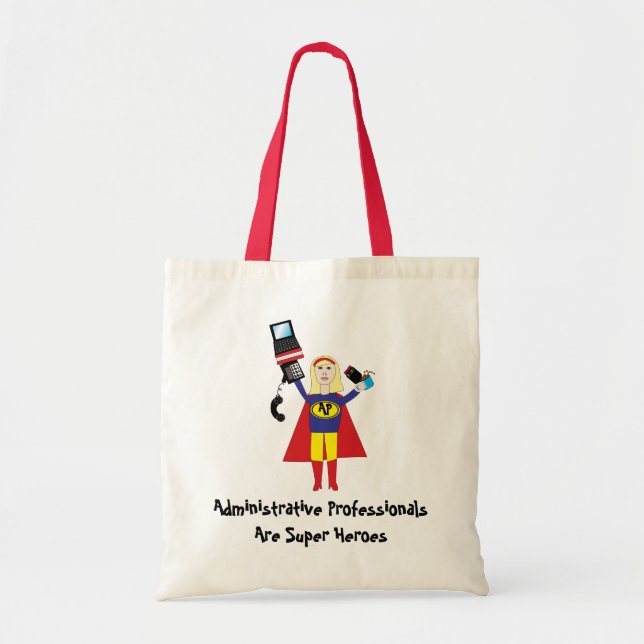 Administrative Professional Hero Personalise Cute Tote Bag (Front)