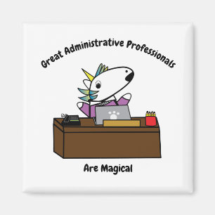 Administrative Professional Unicorn Personalize Magnet