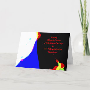 Administrative Professionals Assistant, Abstract Thank You Card