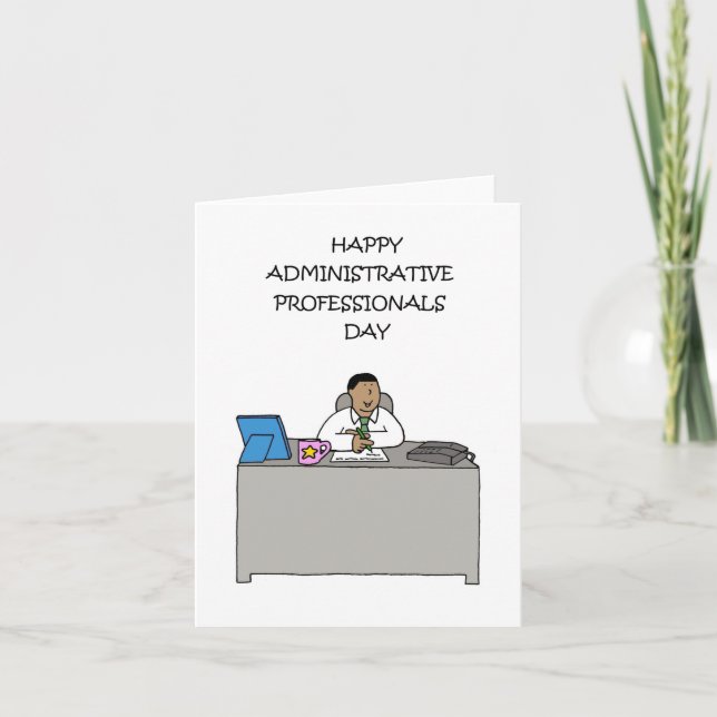 Administrative Professionals Day African American Card (Front)