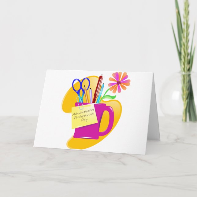 Administrative Professionals Day Design Card (Front)