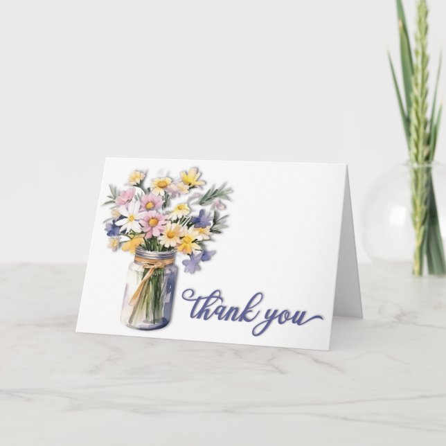 Administrative Professional's Day Floral Thank You Card (Front)