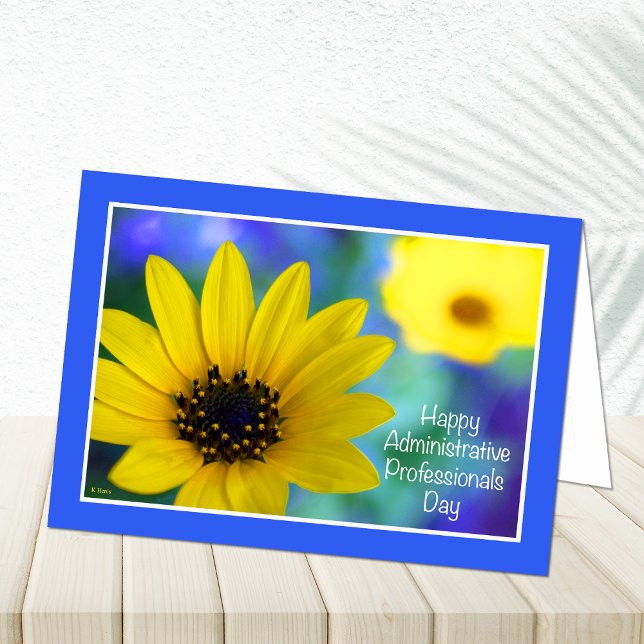 Administrative Professionals Day Garden Sunflower  Card (Creator Uploaded)