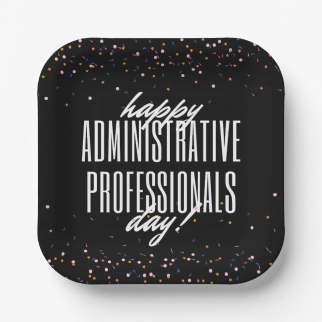 Administrative Professionals Day Paper Plate (Front)