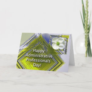 Administrative Professionals Day White Floral Card