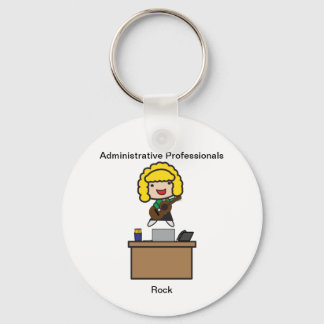 Administrative Professionals Rock (Blonde) Key Ring