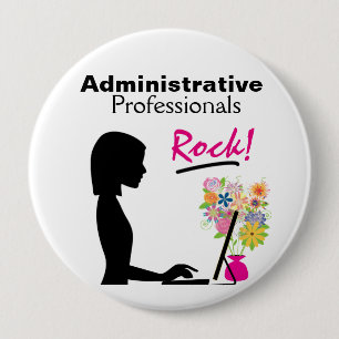 Administrative Professionals Rock Pin