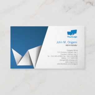 Administrator Business Card Origami Folds