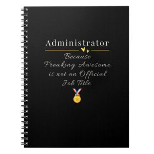 Administrator  notebook