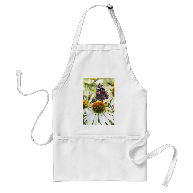 Admiral Butterfly on Flower Standard Apron (Front)