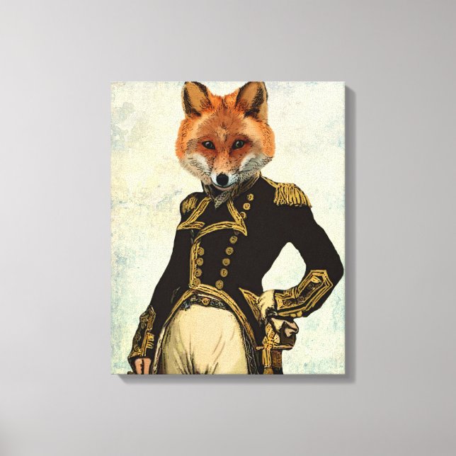 Admiral Fox Full Canvas Print (Front)