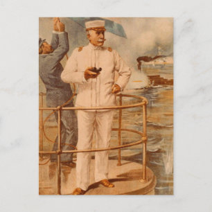 Admiral George Dewey at Manila Bay Postcard