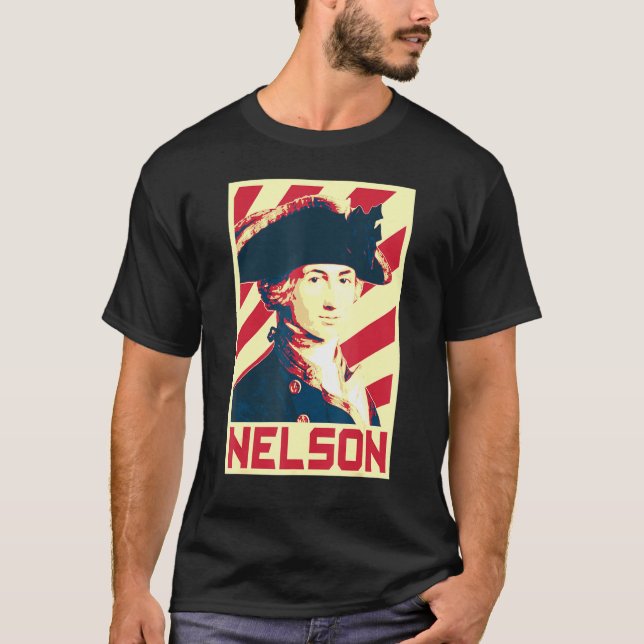 Admiral Horatio Nelson British Flag Propaganda T-Shirt (Front)