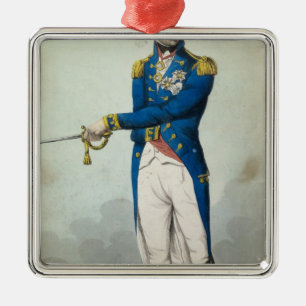 Admiral Horatio Nelson Metal Tree Decoration