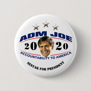Admiral Joe Sestak for President 6 Cm Round Badge