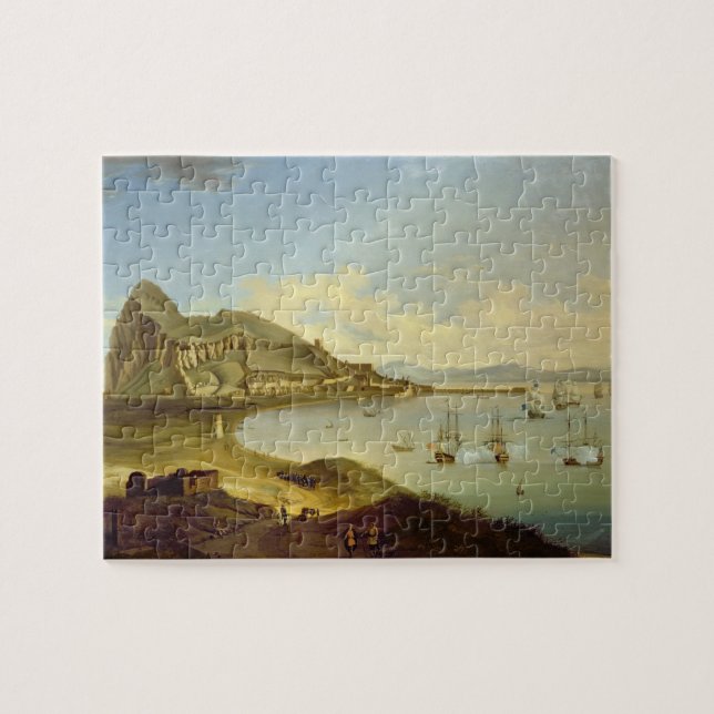Admiral of the Blue Squadron Arriving at Gibraltar Jigsaw Puzzle (Horizontal)