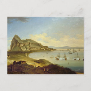Admiral of the Blue Squadron Arriving at Gibraltar Postcard