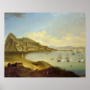 Admiral of the Blue Squadron Arriving at Gibraltar Poster