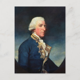 Admiral Samuel Hood, 1st Viscount Hood 1784 Postcard
