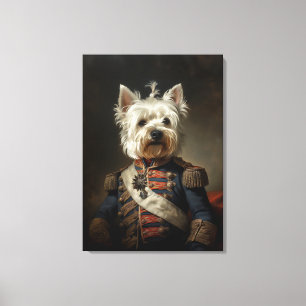 Admiral West Highland Terrier Canvas Print
