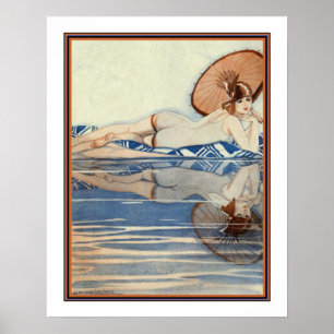 "Admiration" Art Deco Print by Jacque Declerc