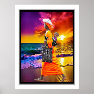 Admiring the Sunset Poster