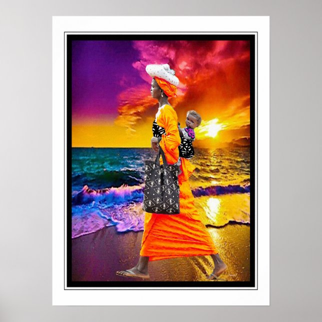 Admiring the Sunset Poster (Front)