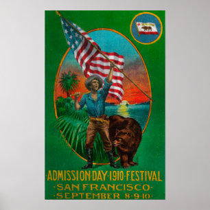 Admission Day Advertisment, State Festival 2 Poster