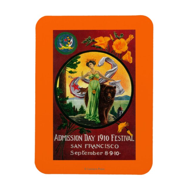 Admission Day Advertisment, State Festival Magnet (Vertical)