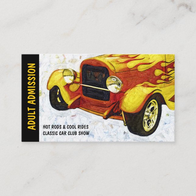 Admission Ticket for Classic Auto Show or Club (Front)