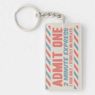 Admit One Key Ring