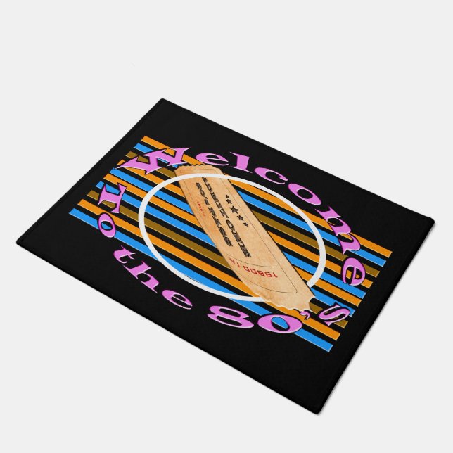 Admit one ticket - to the 80's  doormat (Angled)
