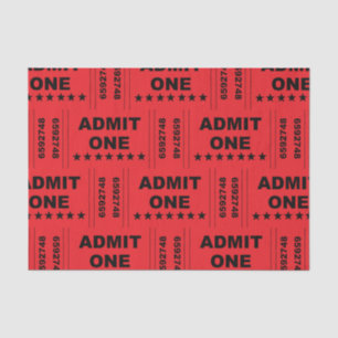 "Admit One" Tissue Paper