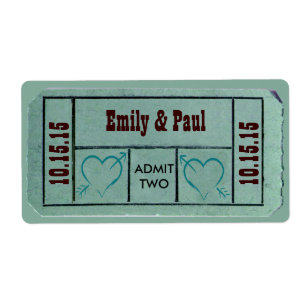 Admit TWO Save the Date TICKET