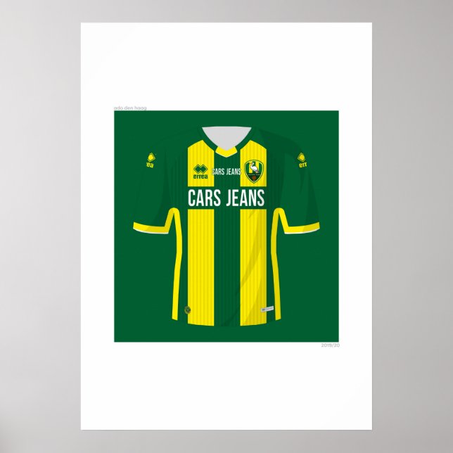 ADO Den Haag Home Shirt 2019/20 Poster (Front)